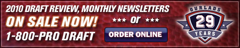 2009 Draft Review, Newsletters On Sale